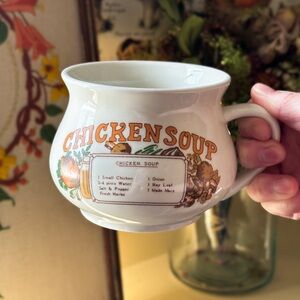 🍜 Vintage Chicken Soup Recipe Mug